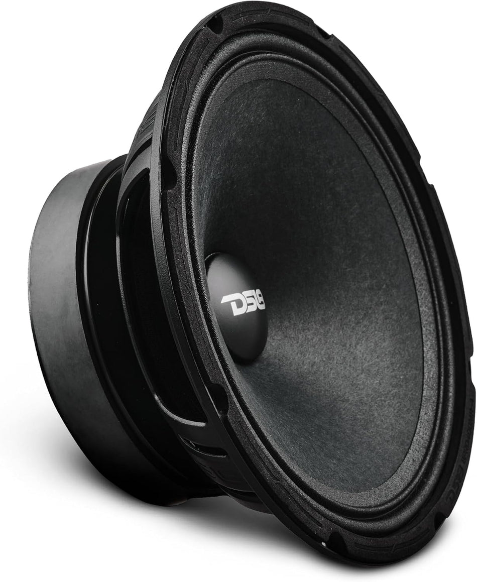 DS18 8PRO400MR-4 Pro Audio 8-Inch Premium Midrange Car and Truck Stereo Speaker, 400 Watts Max, 200 Watts RMS, 4-Ohm Professional Component Transducer (Single)