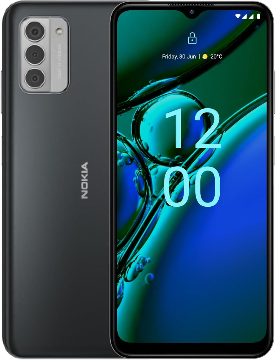 Nokia G42 6.56" HD+ Smartphone, 4GB/128GB Storage, 3 Days Battery Life, Android 13, OZO 3D Audio Capture, QuickFix and Dual SIM Repairability - Grey