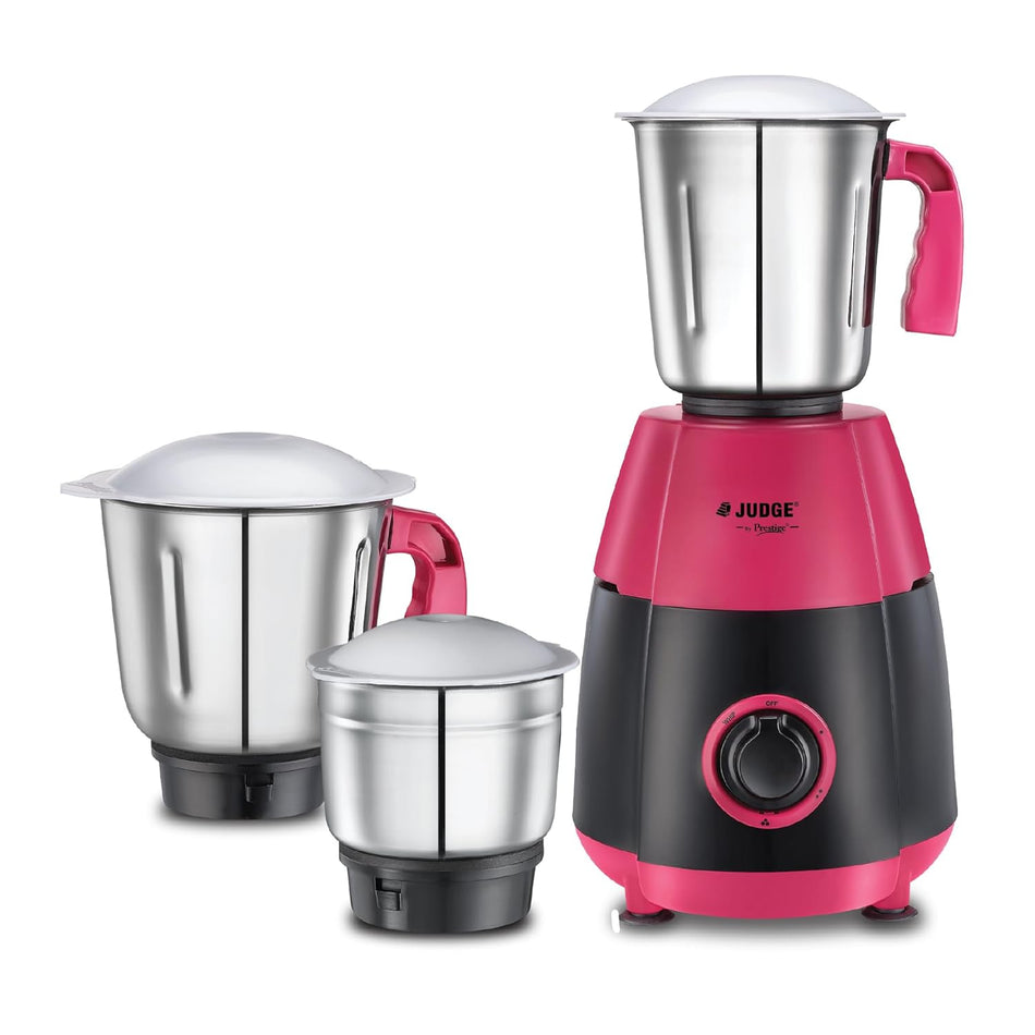 Judge by Prestige Aura 50116 Mixer Grinder – 750W Heavy Duty Motor with 3 Stainless Steel Jars