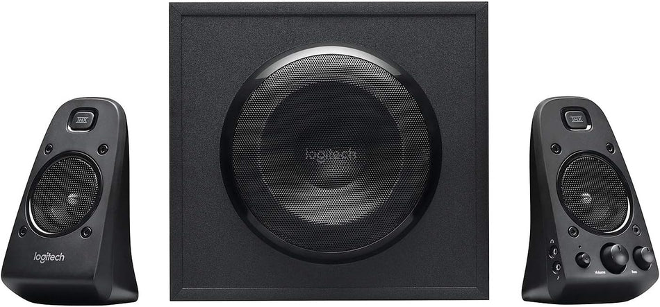 Logitech Z623 THX 2.1 Speaker System with Subwoofer, THX Certified Audio, 400 Watts Peak Power, Deep Bass, Multi Device, 3.5mm & RCA Inputs, Easy Controls, PC/PS4/Xbox/DVD Player/TV/Smartphone/Tablet