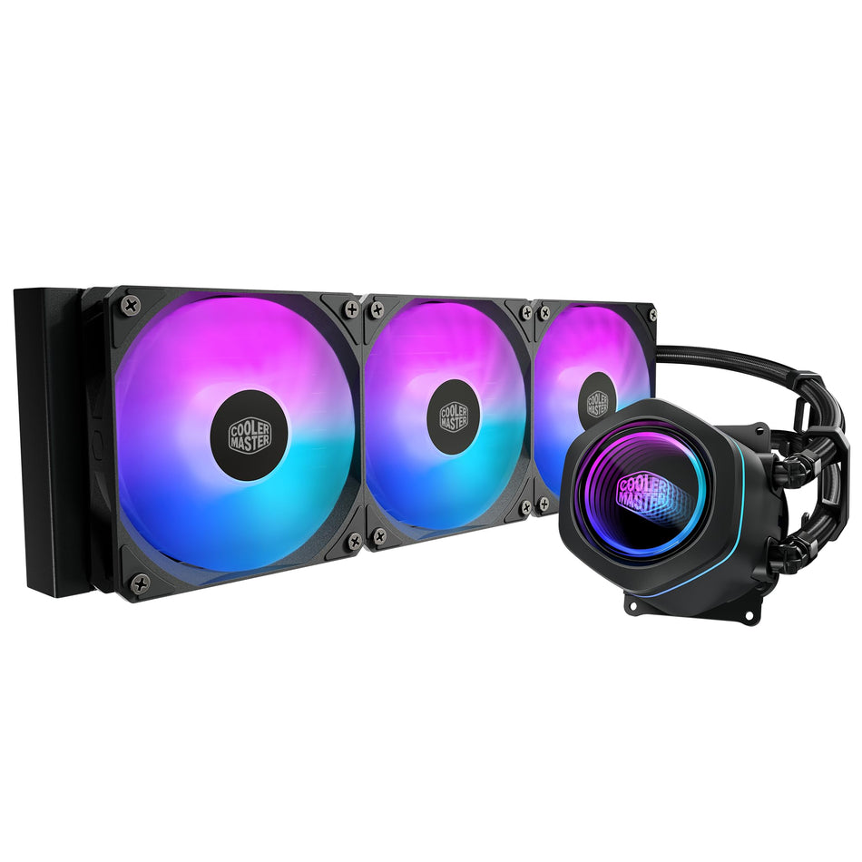CM Masterliquid Core Nex 360 ARGB liquid cooling, 400mm tubing, Dual Chamber Pump, Pre-Applied CryoFuze Thermal Paste