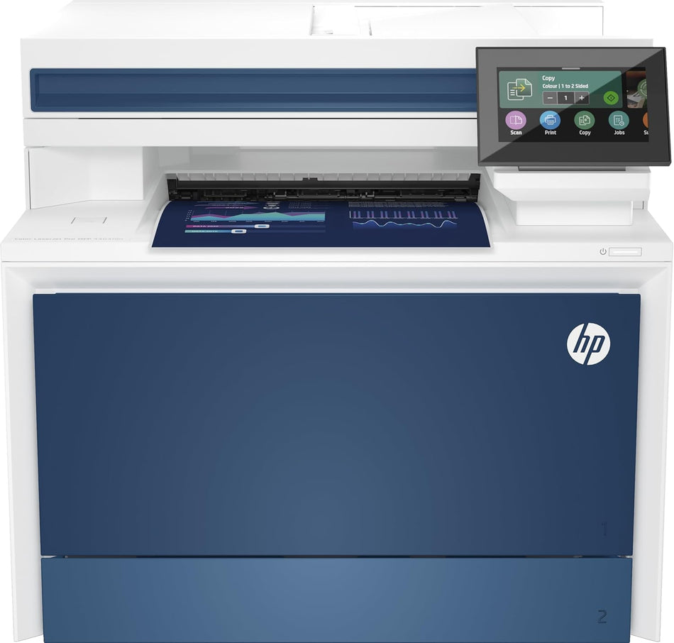 HP LaserJet Pro MFP 4303fdn A4 Multifunction Colour Laser Printer Print/Scan/Copy; Automatic Double Sided Printing, 600 x 600 dpi Print, 9.5 Seconds First page; 33ppm Colour Print