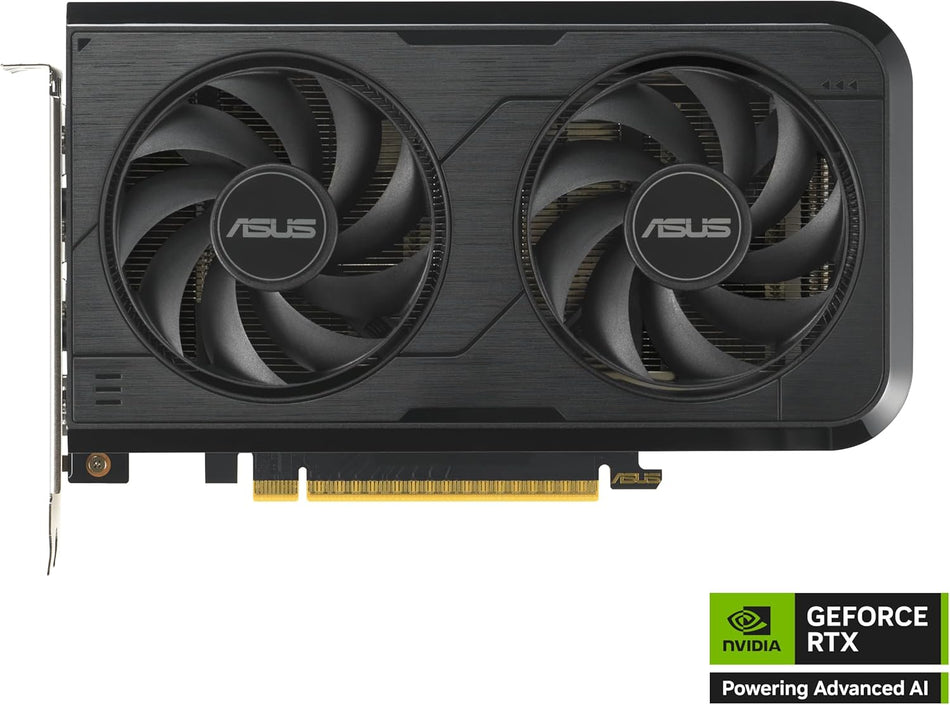 ASUS Dual GeForce RTX 5050 8GB GDDR6 OC Edition (PCIe 5.0, 8GB GDDR6, DLSS 4, HDMI 2.1b, DisplayPort 2.1b, 2-Slot, Axial-tech Fan Design, 0dB Technology, Dual BIOS DUAL-RTX5050-O8G