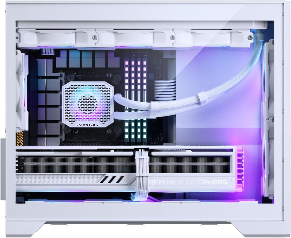 Phanteks XT M3 Micro ATX Small Form Factor Gaming Case No Fans - White ...