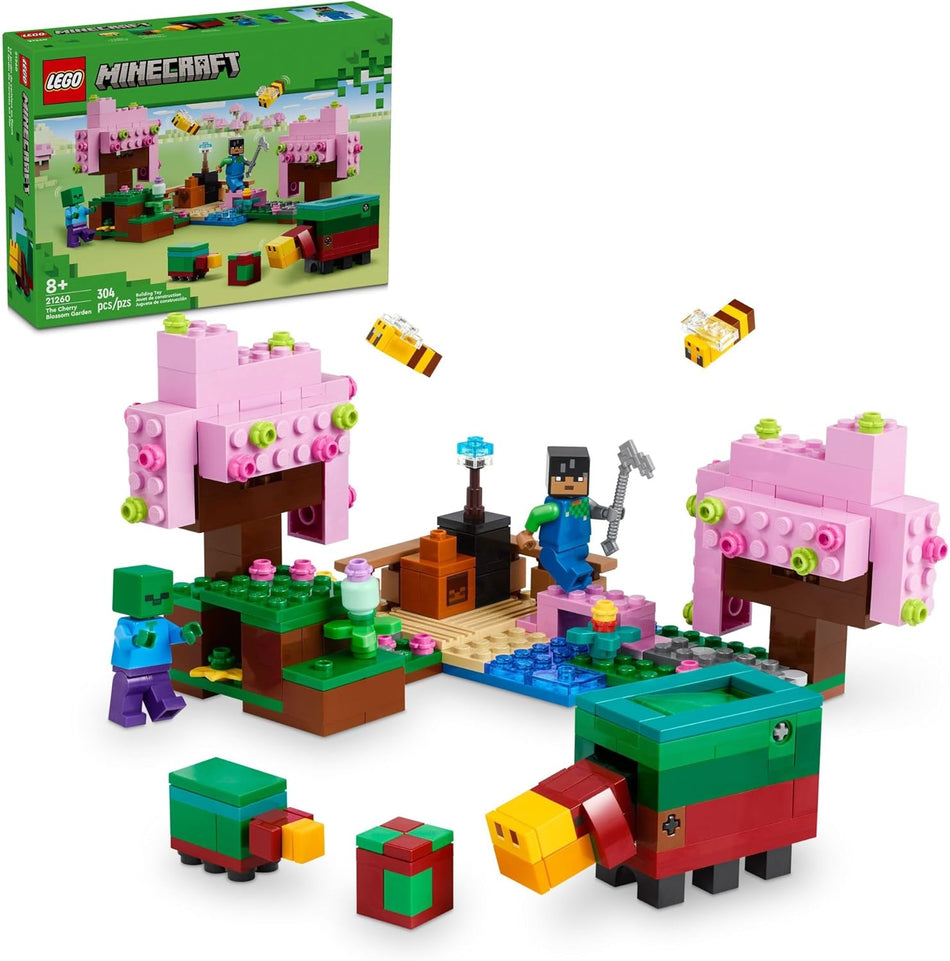 LEGO 21260 Minecraft The Cherry Blossom Garden, Video Game Toy for Kids