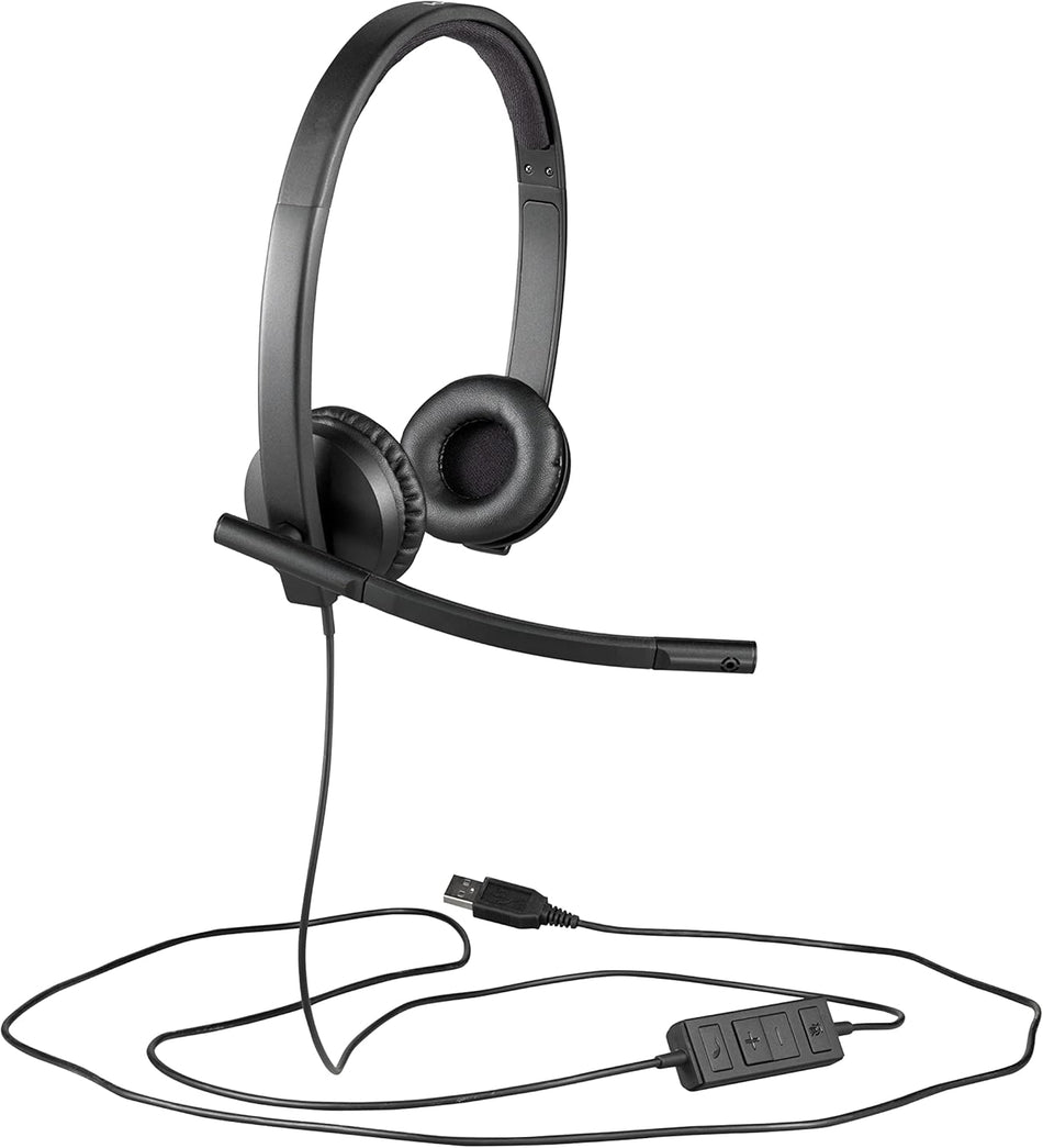 Headset Logitech H570e USB with Noise Cancelling Mic Stereo