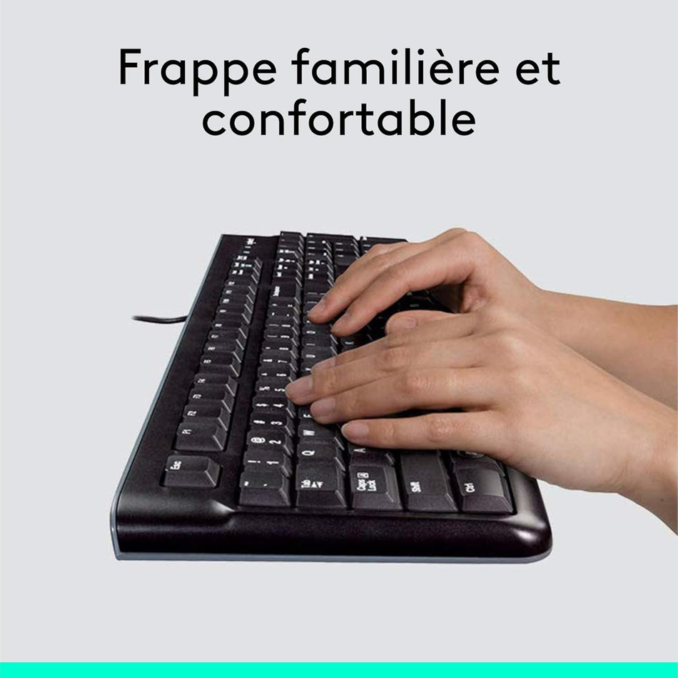 Logitech MK120 USB Desktop Combo AZERTY - (French)