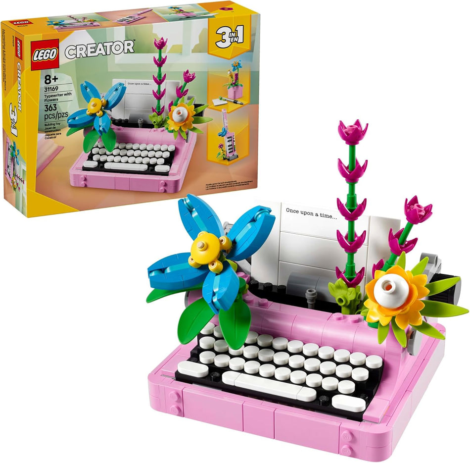 LEGO 31169 Creator 3 in 1 Typewriter with Flowers