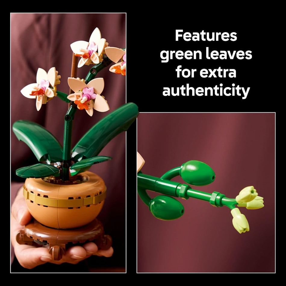 LEGO 10343 Botanicals Mini Orchid Building Set - Artificial Orchid