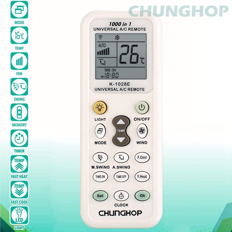Chunghop K-1028E Universal AC Remote