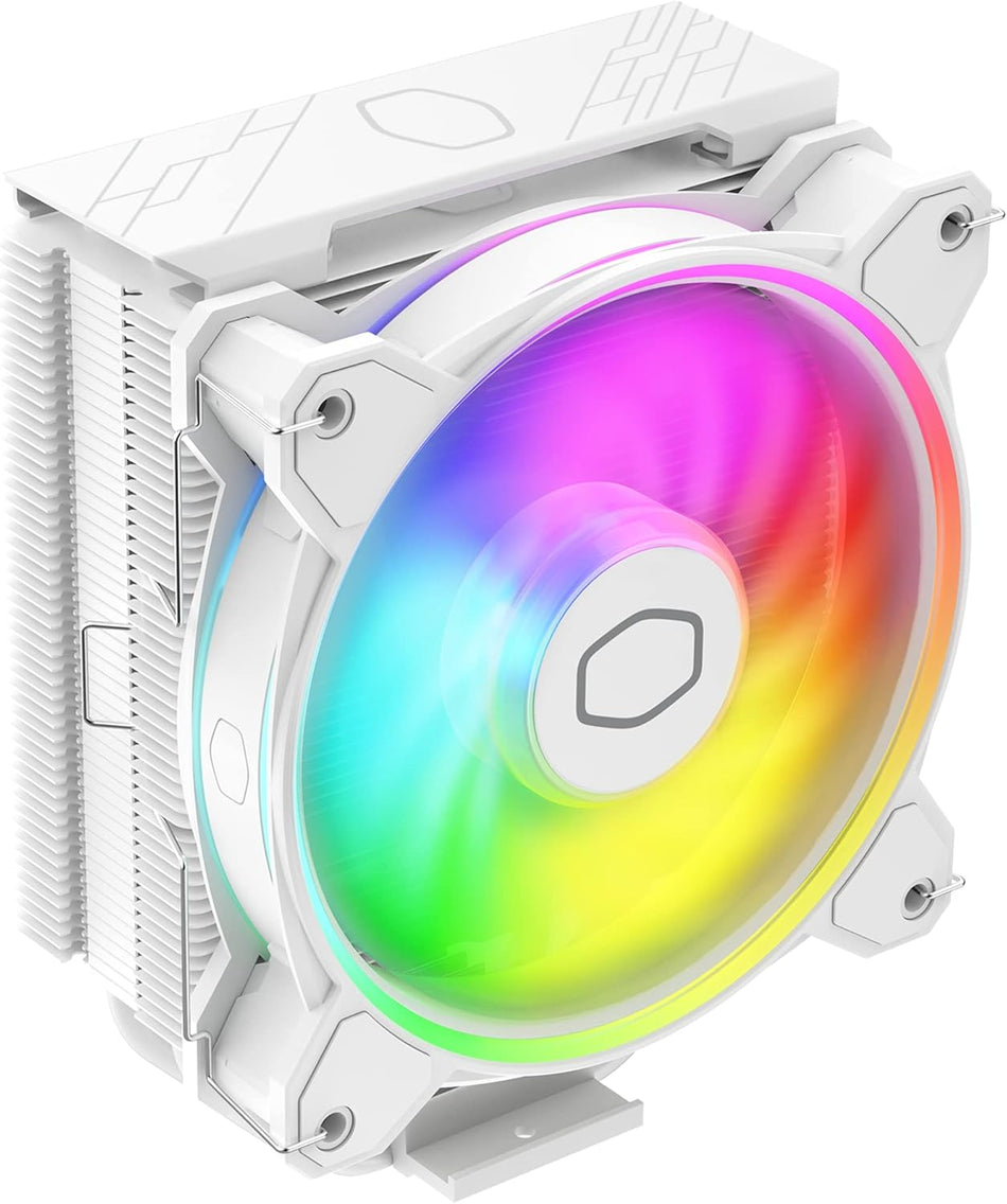 Cooler Master Hyper 212 Halo ARGB CPU Air Cooler – 120mm High Performance PWM Fan (White)