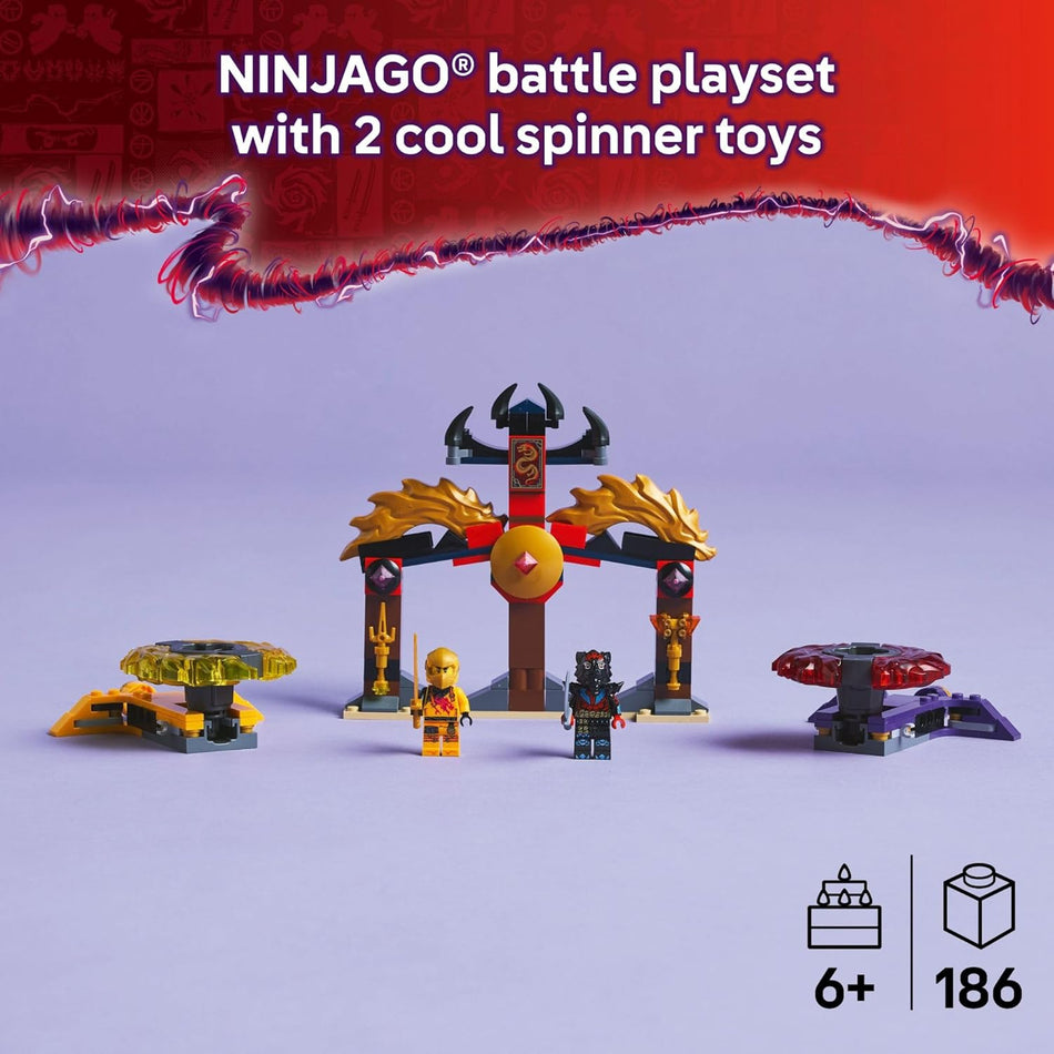 LEGO NINJAGO Dragon Spinjitzu Battle Pack - Spinning Blade Building Toy for Kids, Boys and Girls, Ages 6+ - with 2 Minifigures - Gift Idea for Birthdays - 71826 (186 Pieces)