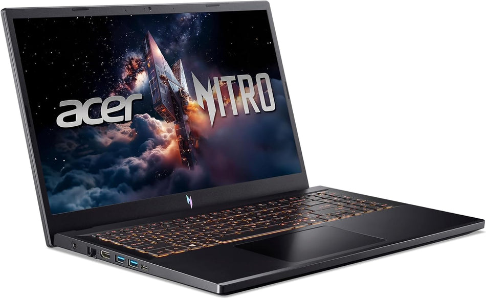 Acer Nitro V Gaming Laptop | Intel Core i9-13900H Processor | NVIDIA GeForce RTX 5060 Laptop GPU | 15.6" FHD IPS 165Hz Display | 16GB DDR4 | 1TB Gen 4 SSD | Wi-Fi 6 | Backlit KB | ANV15-52-98KV