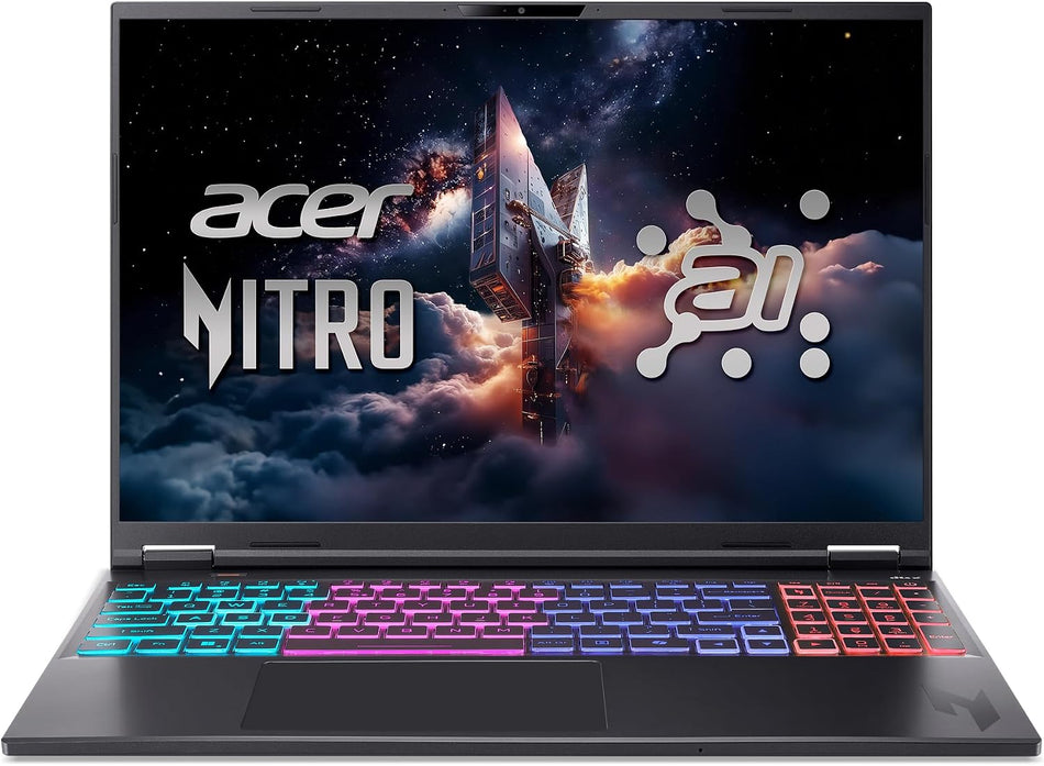 Acer Nitro 16S AI Copilot+ PC Gaming Laptop | AMD Ryzen AI 7 350 Processor | NVIDIA GeForce RTX 5060 Laptop GPU | 16" WUXGA IPS 180Hz Display | 16GB DDR5 | 1TB Gen 4 SSD | Wi-Fi 6E | AN16S-61-R7YL