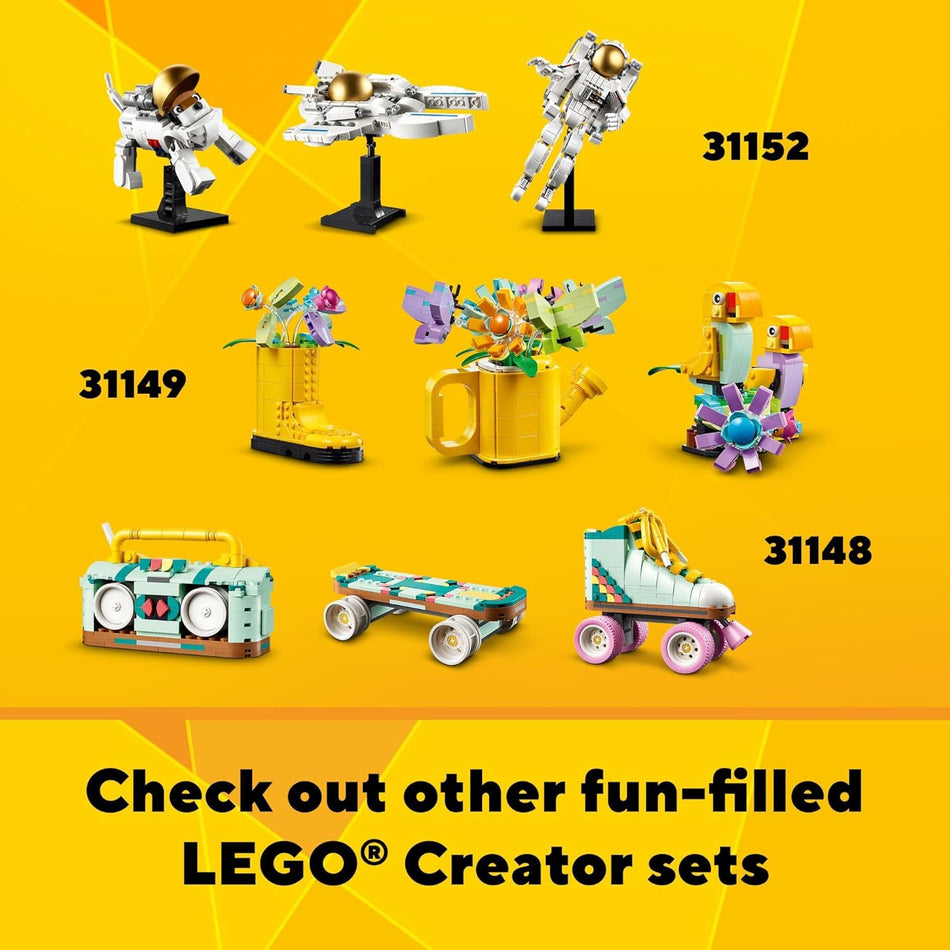 LEGO 31147 Creator 3 in 1 Retro Camera Toy, Transforms from Toy Camera to Retro Video Camera to Retro TV Set