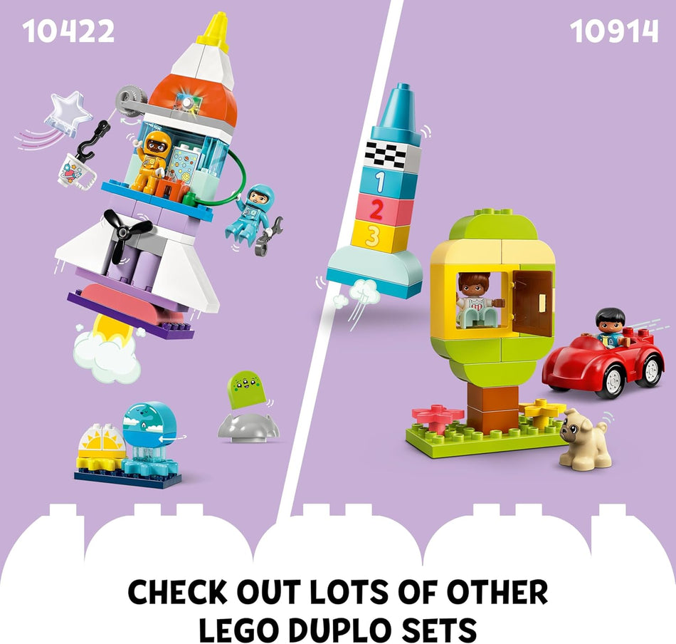 LEGO DUPLO 10422 3 in 1 Space Shuttle Adventure Bricks Set, Rocket Toy