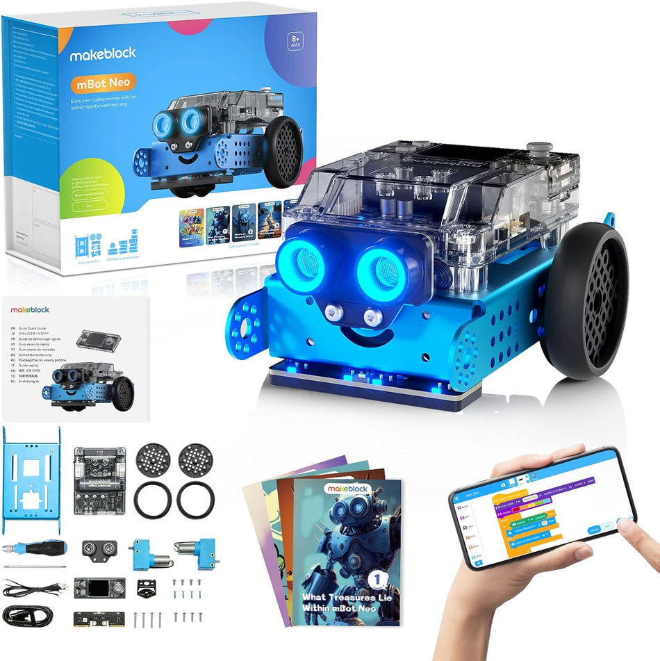Makeblock mBot2 Coding Robot for Kids, Code Learning Support Scratch & Python Programming, Robotics Kit for Kids Ages 8-14 and up, Building STEM Robot Toys Gifts for Boys Girls (148750)