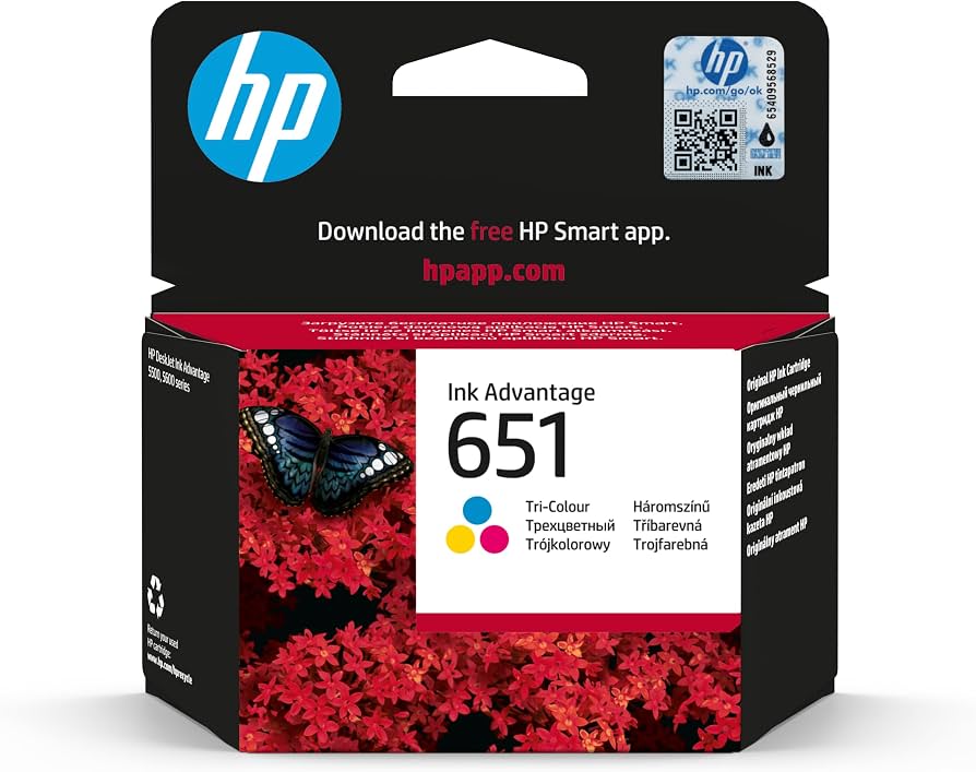 HP 651 Black/Tricolor Original Ink Advantage Cartridge