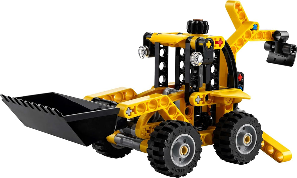 LEGO Technic Backhoe Loader Construction Vehicle Toy for 7+ Year Old Boys & Girls - Building Set with Back Digger, Scoop and Outriggers - Birthday Gift Idea 42197 (104 Pieces)