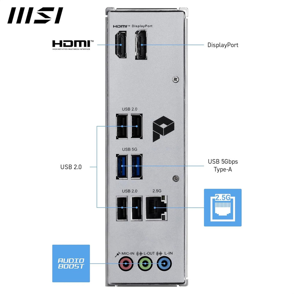 MSI Pro H810M-B LGA1851 H810 Micro-ATX Motherboard