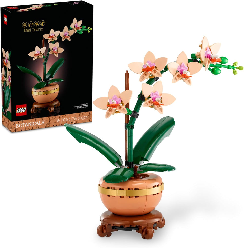 LEGO 10343 Botanicals Mini Orchid Building Set - Artificial Orchid