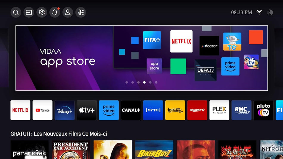Hisense 55 inch 55A6N 4K UHD Dolby Vision HDR VIDAA Smart TV with YouTube, Netflix, Disney+, Channel + (2024 Model) [Energy Class E]