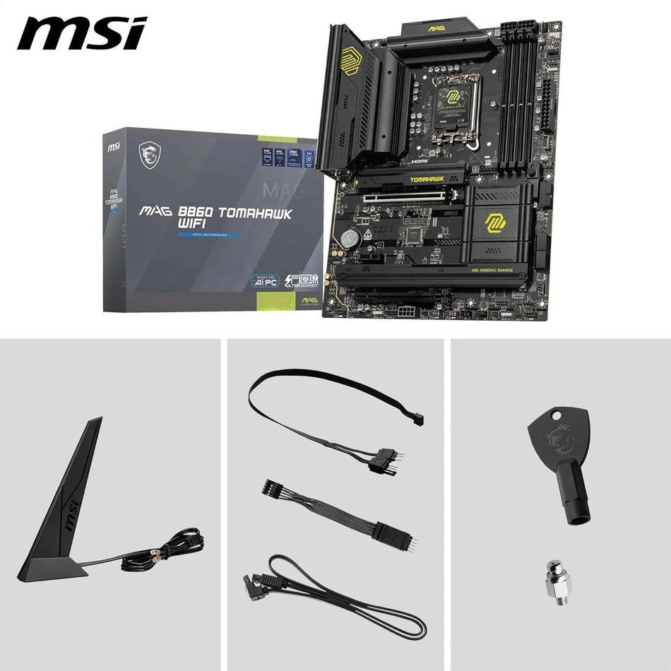 MSI B860 MAG TOMAHAWK WIFI Intel LGA 1851 ATX Motherboard