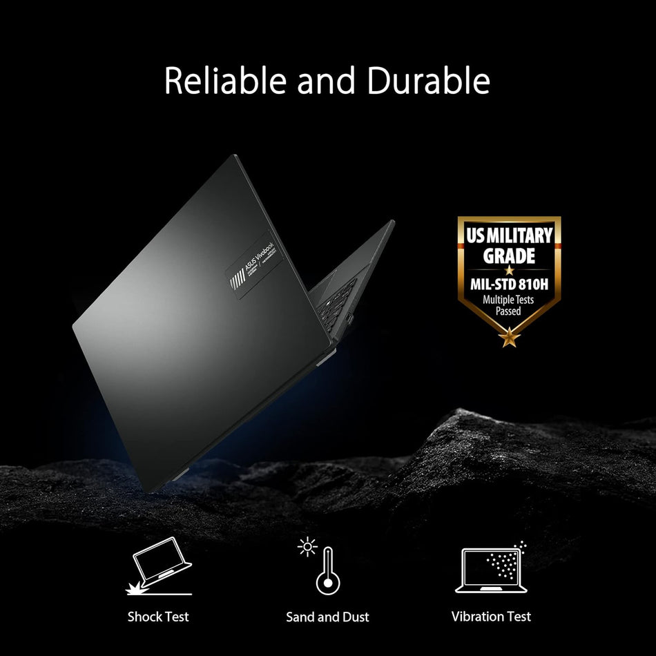 ASUS Vivobook Go 15.6" FHD Slim Laptop, AMD Ryzen 3 7320U Quad Core Processor, 8GB DDR5 RAM, 128GB SSD, Windows 11 Home, Fast Charging, Webcam Sheild, Military Grade Durability, Black, E1504FA-AS33
