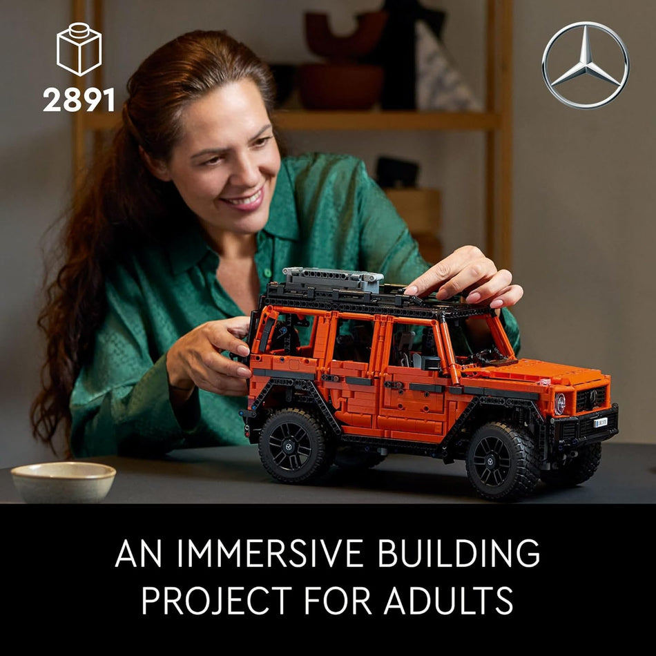LEGO Technic Mercedes-Benz G 500 PROFESSIONAL Line Model Car Kit - Building Set of Mercedes G-Wagon for Adults, Ages 18+ - Collectible Off-Roader - Gift for Birthdays - 42177 (2,891 Pieces)