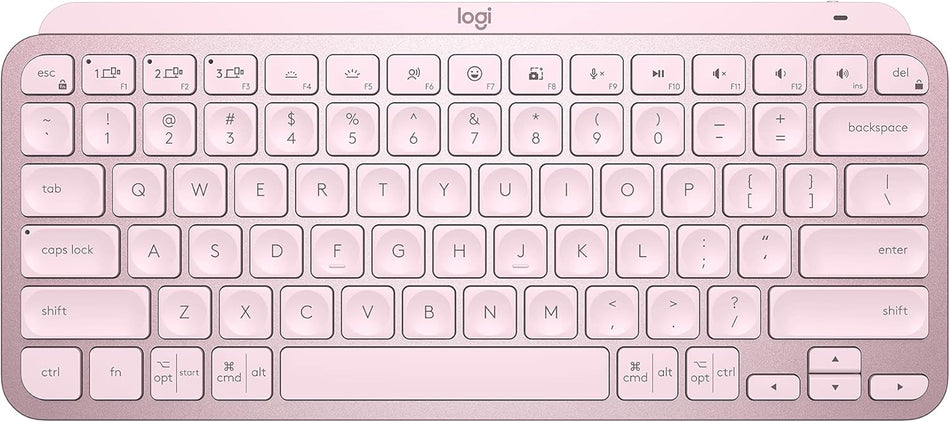   Logitech MX KEYS MINI Minimalist Wireless Illuminated Keyboard , Rose - 920-010507