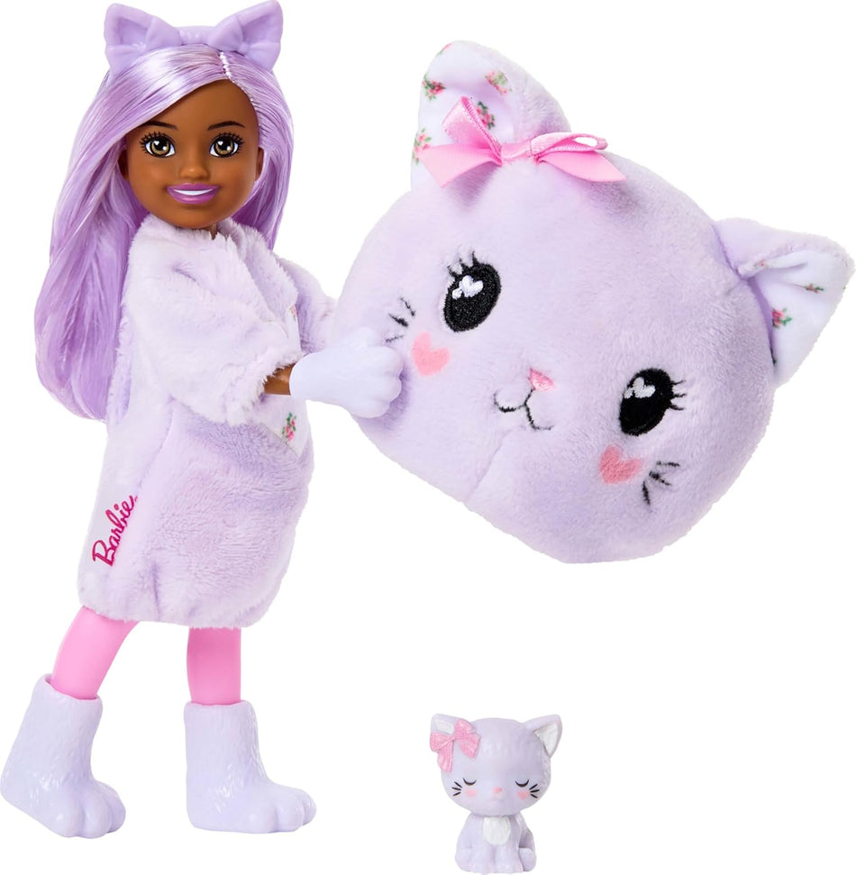 Mattel Barbie Cutie Reveal Cuddly Series Chelsea Doll Assortment (JMW63) – 6 Surprises