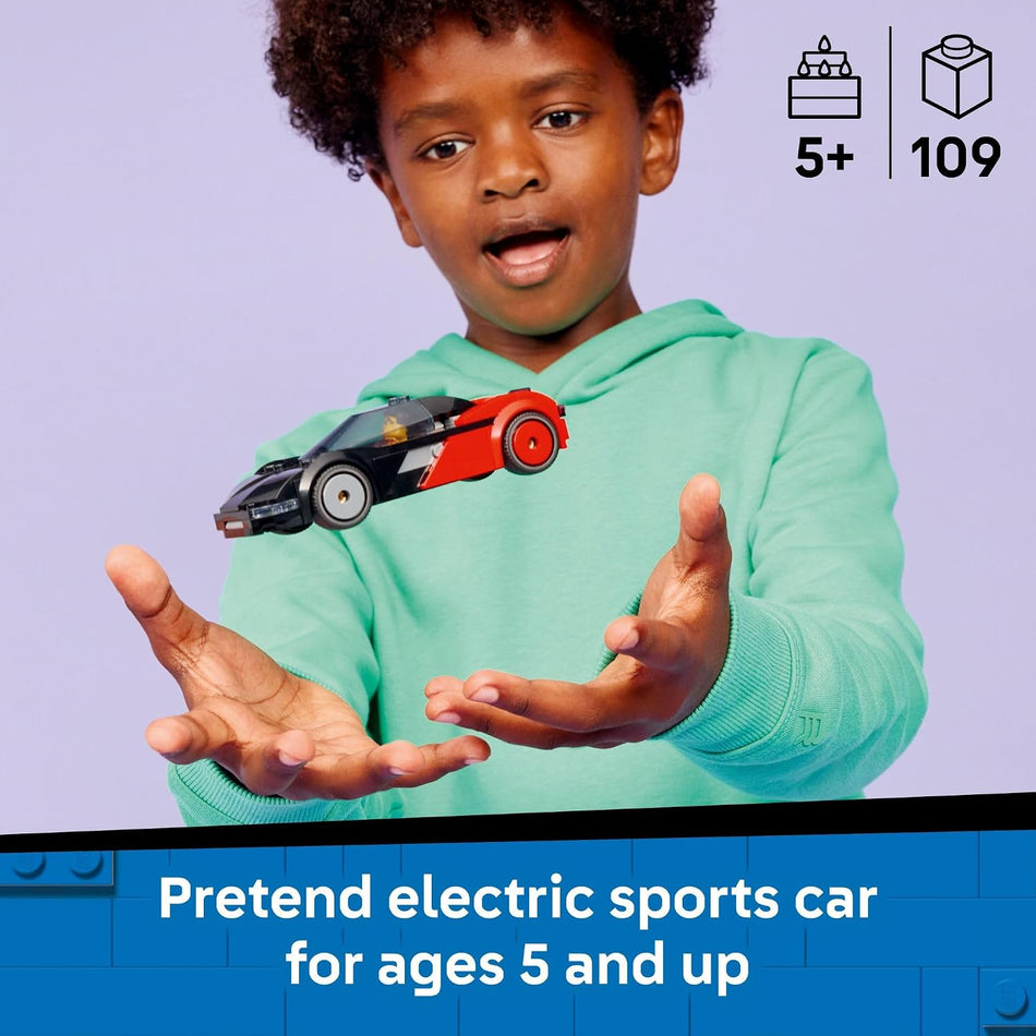 LEGO City EV Supercar Building Toy for Kids - Pretend Play Set for Boys & Girls, Ages 5+ - Sports Car Toy W/Driver Minifigure - Gift Idea for Birthdays - 60486 (109 Pieces)