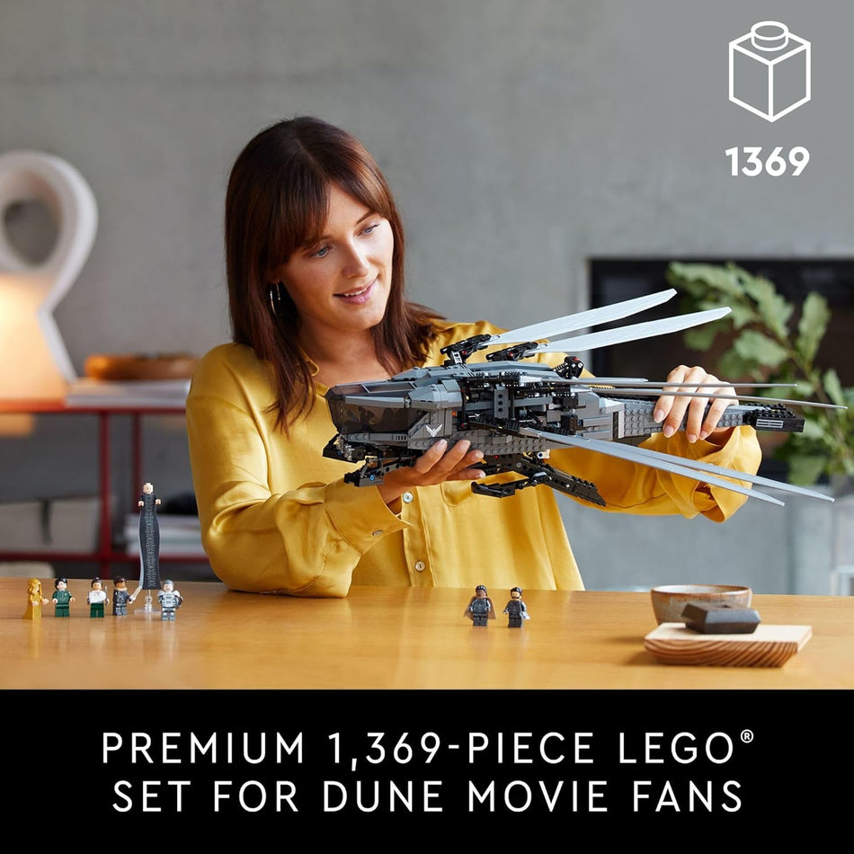 LEGO 10327 Icons Dune Atreides Royal Ornithopter Collectible Dune Inspired Model for Build and Display
