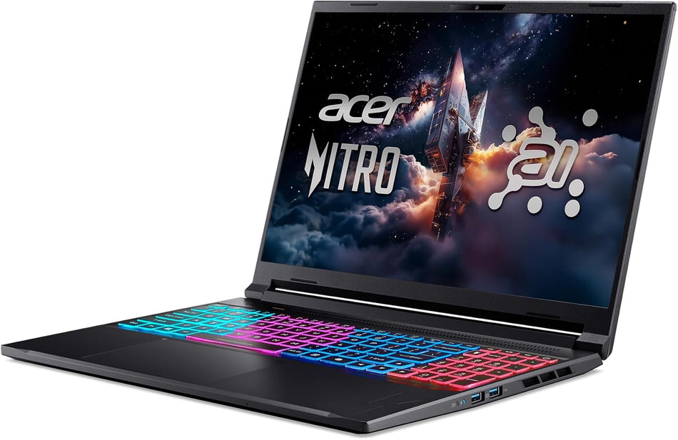 Acer Nitro V 16S AI Gaming Laptop | AMD Ryzen 7 260 Processor | NVIDIA GeForce RTX 5060 Laptop GPU (572 AI Tops) | 16" WUXGA IPS 180Hz Display | 32GB DDR5 | 1TB Gen 4 SSD | Wi-Fi 6 | ANV16S-41-R2AJ, Bundle with Sleeve