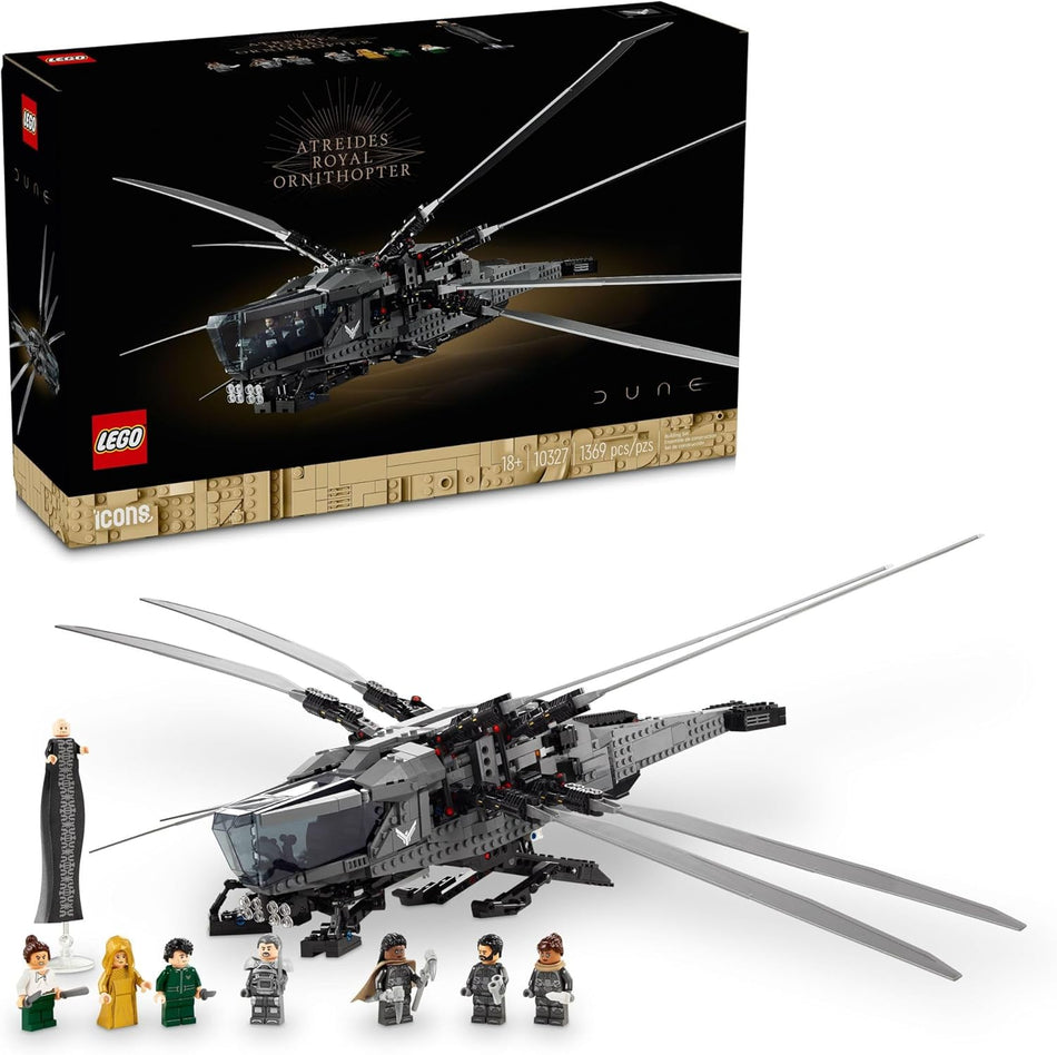 LEGO 10327 Icons Dune Atreides Royal Ornithopter Collectible Dune Inspired Model for Build and Display