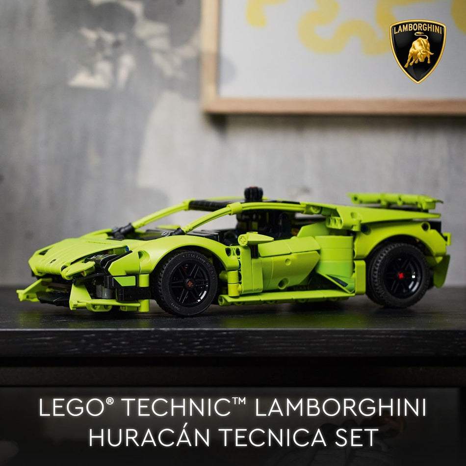 LEGO Technic Lamborghini Huracán Tecnica Advanced Sports Car Building Kit for Kids Ages 9 and up Who Love Engineering and Collecting Exotic Sports Car Toys - 42161 (806 Pieces)