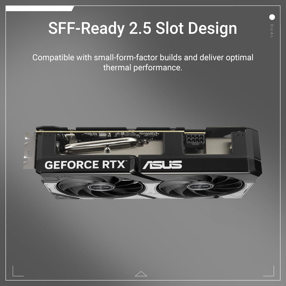 ASUS GeForce RTX 5060 8GB GDDR7 OC Edition Graphics Card, PCIe 5.0, 8GB GDDR7, HDMI/DP 2.1, 2.5-Slot, Axial-tech Fans, Dual BIOS