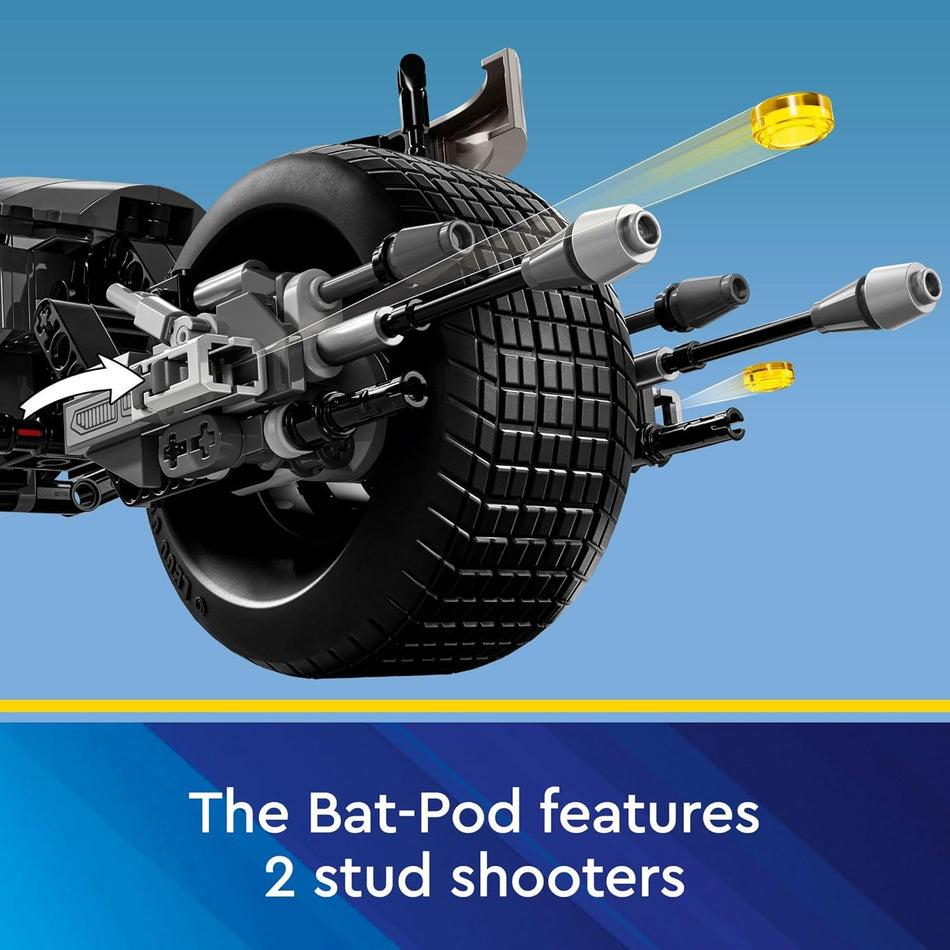LEGO 76273 DC Batman: Batman Construction Figure & The Bat-Pod Bike Building Blocks Toys