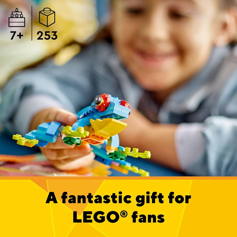 LEGO 31136 Creator 3 in 1 Exotic Parrot Building Toy Set