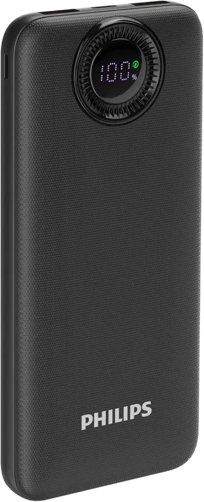 Philips 10000mAh Powerbank PD 22.5W - High-Speed Fast Charging, Multi-Port Output, Dual Inputs & Multi-Layer Safety Protection - Black (DLP5714CB/00)
