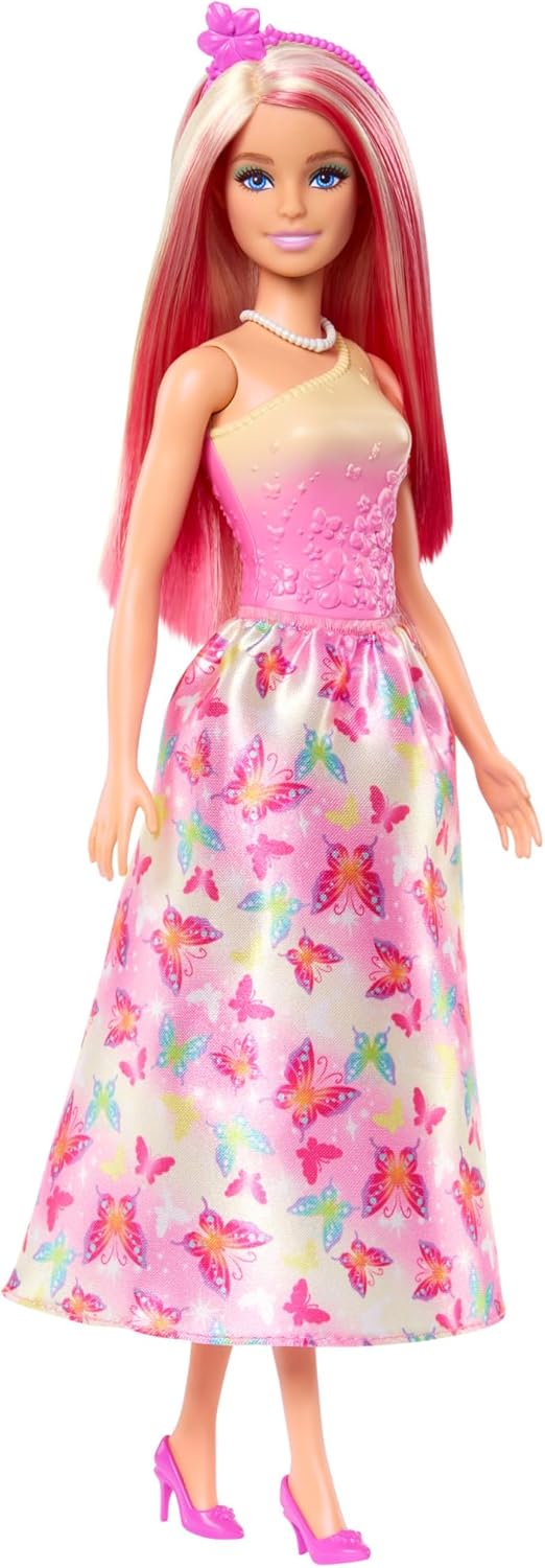 Mattel Barbie Dreamtopia Royal Princess Doll (HRR08) – Pink & Blonde Fantasy Hair