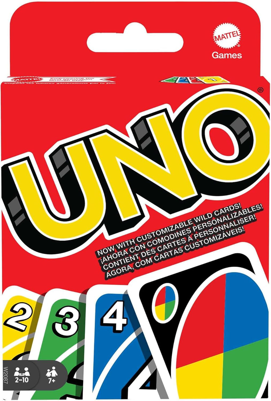 Mattel Games Classic UNO Card Game (W2085) – International Edition Family Deck