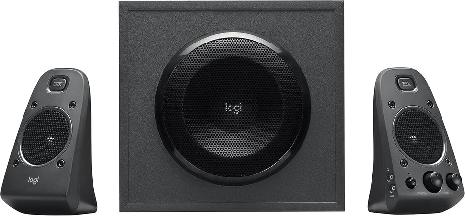 Logitech Z625 Powerful THX® Certified 2.1 Speaker System with Optical Input | 400 Watts Peak Power (200W RMS) | Multi-Device Connectivity | 1-Year Warranty - Black