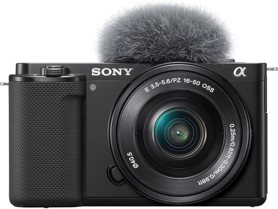 Sony ZV-E10 APS-C Interchangeable Lens Mirrorless Camera with 16-50mm f/3.5-5.6 II Lens (Black)