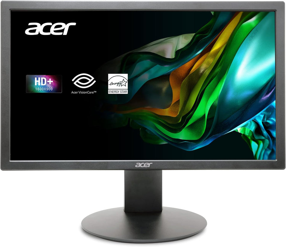 Acer K202Qbi 19.5" HD+ 75Hz Professional Office Monitor (1600x900, 5ms Response Time, HDMI & VGA, VESA Mountable, VisionCare, BlueLightFilter & Flickerless Technology