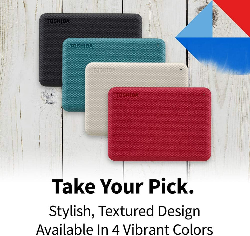 Toshiba Canvio Advance Portable External Hard Drive USB 3.0
