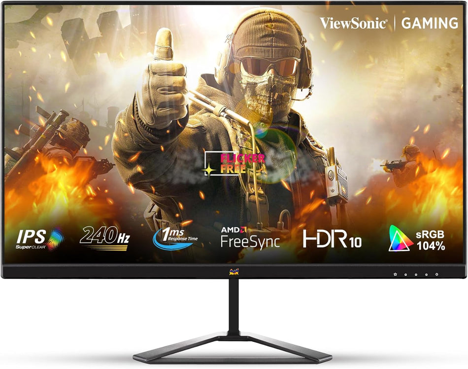ViewSonic VX2779A-HD-PRO 27 inch Full HD 240Hz 1ms response AMD FreeSync NVIDIA G-Sync  Gaming Monitor