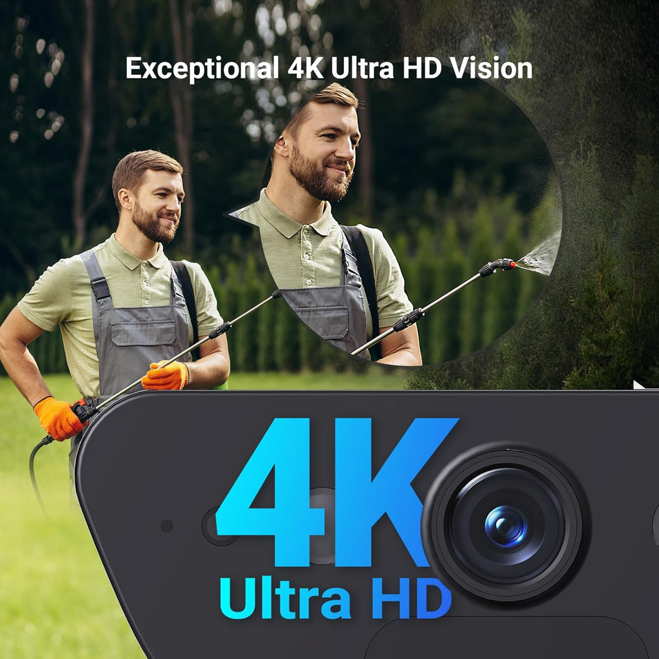 EZVIZ 4K Solar Security Camera with Built-in Solar Panel, AOV Mode 24/7 Recording, Outdoor Wifi Camera, CCTV Cameras, Colour Night Vision, Human Detection, Vehicle Detection, Two Way Audio, CB5