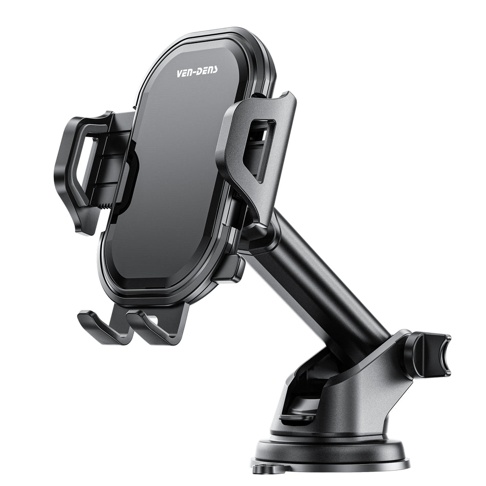 Ven-Dens VD-HD009 Phone Bracket Car Holder | Universal 360° Adjustable Dashboard & Windscreen Mount