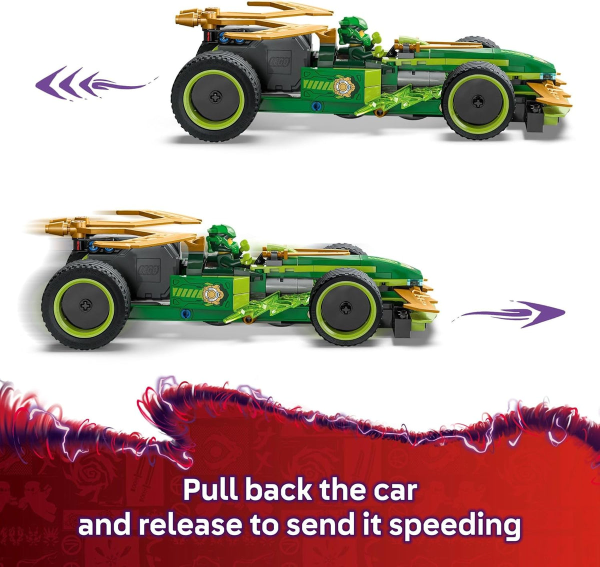Backa Raca Rouge Lego 71828 Lloyd's Pull Back Race Car – FAST CLICK